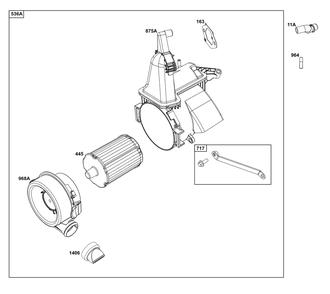 Part Location Diagram of 84008287 Briggs and Stratton Cleaner, Air